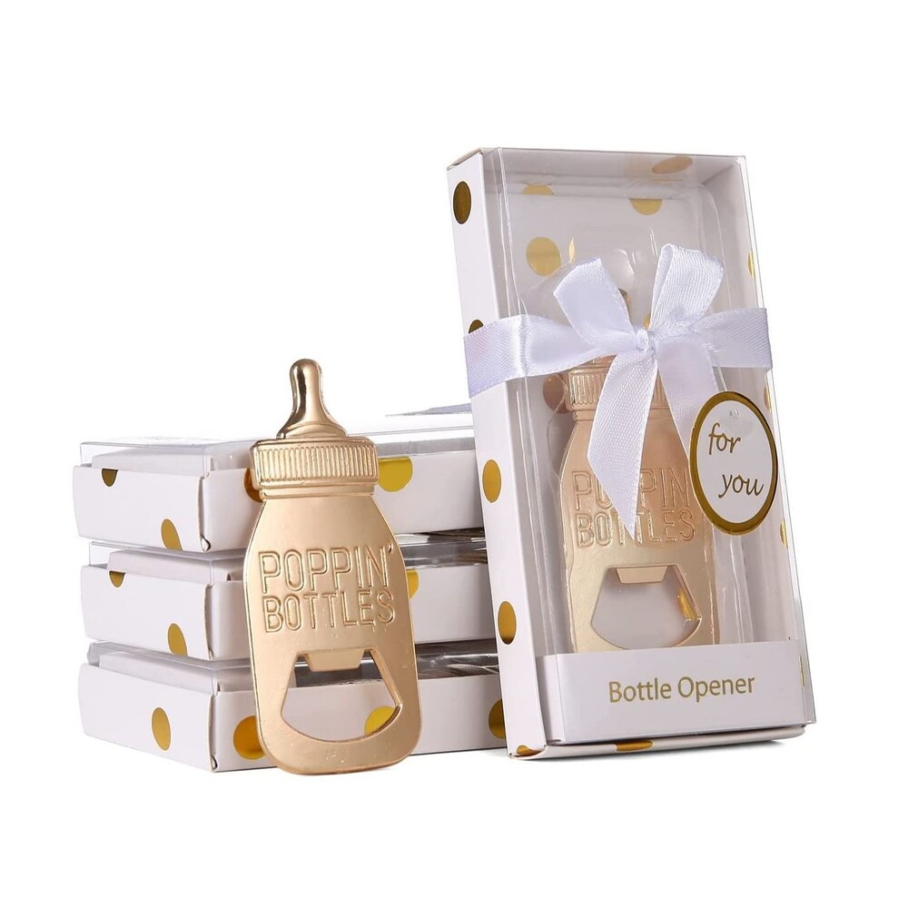 DAJAMAI 12 Pieces Baby Bottle Bottle Openers for Baby Shower
